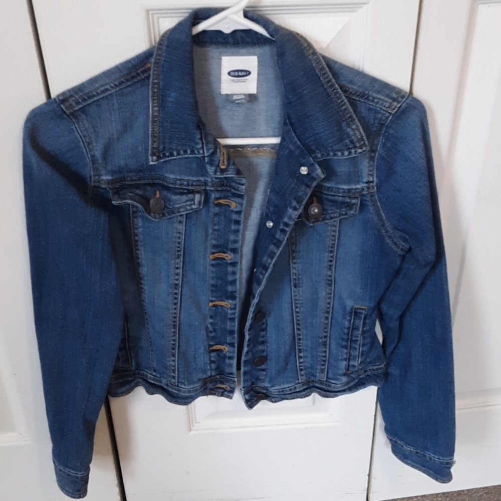Girls Jean jacket old navy size 14 / xl